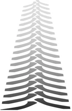 Tractor Tyre Marks Illustrazione stock