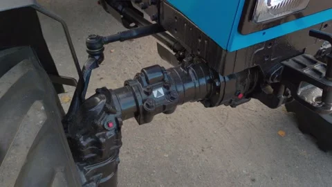 Tractor Undercarriage Closeup Stock Footage 166222822