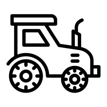 Tractor Vector Icon Design Illustration Illustrazione stock