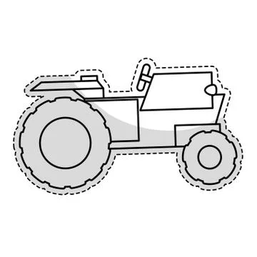 Tractor vehicle icon イラスト素材