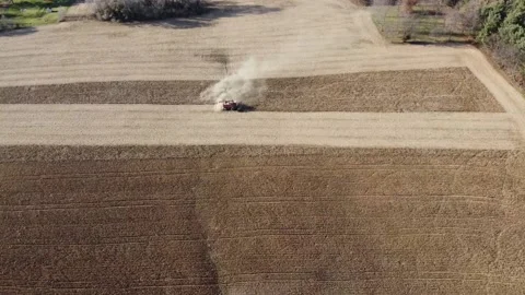 Tractor working in corn field Stock Footage 237101630