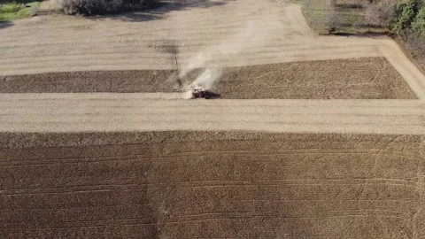 Tractor working in corn field Stock Footage 237101631