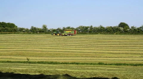 Tractor working in the field Stock Footage 50762874