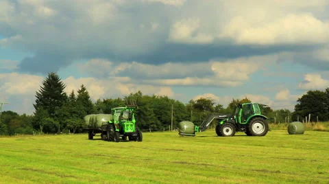 Tractor working in the field. Stock Footage 54607058