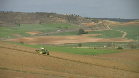 Tractor working Stock Footage 376377