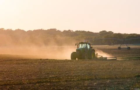Tractor working Fotos de archivo