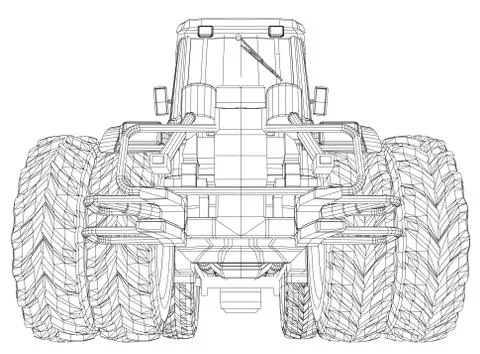 Tractor_vector_1_23 Stock-Illustration