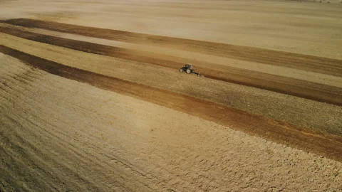 Tractors-agricultural unit performs the plowing, the cultivation of the soil of Vídeo Stock 106172295