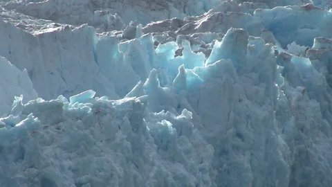 Tracy Arm Blue Glacier Stock Footage 85231279