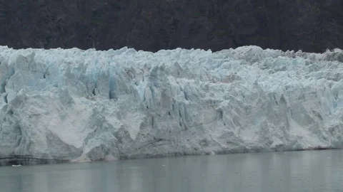 Tracy Arm Glacier calving Stock Footage 85231259