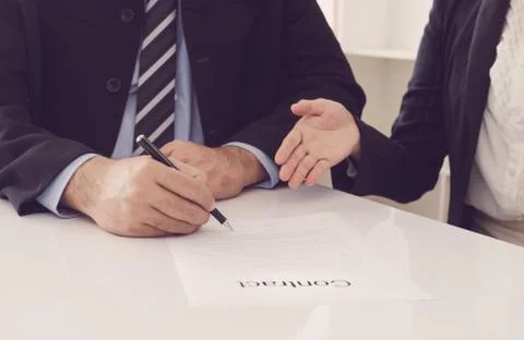Trade agreements Stock Photos