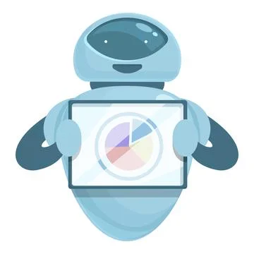Trade bot icon cartoon vector. Money education Stock Illustration