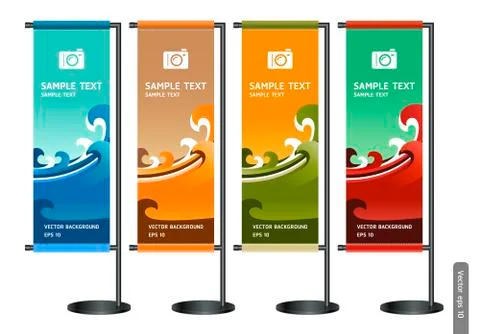 Trade exhibition stand display. Vector illustration. Stock Illustration