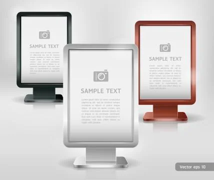 Trade exhibition stand display. Vector illustration. Stock-Illustration