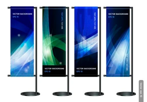 Trade exhibition stand display. Vector illustration. Stock Illustration