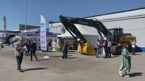 Trade Fair for Coal Mining Technology, Preparation and Materials. Excavator. Stock Footage 155802311