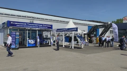 Trade Fair for Coal Mining Technology, Preparation and Materials. Stock Footage 155802352