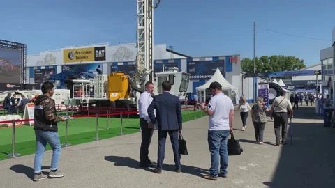 Trade Fair for Coal Mining Technology, Preparation and Materials. Stock Footage 155802427