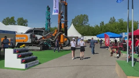 Trade Fair for Coal Mining Technology, Preparation and Materials. Stock Footage 155802824