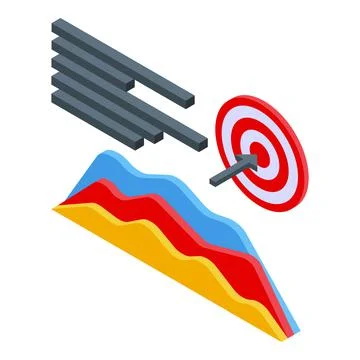 Trade graph icon isometric vector. Stock chart currency イラスト素材