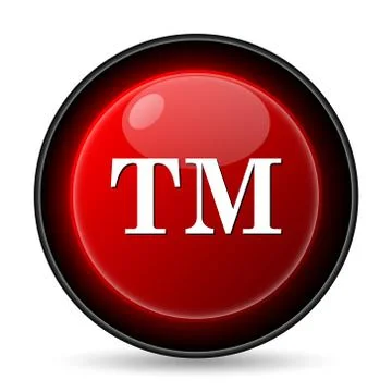  trade mark icon. internet button on white background.. Stock Illustration