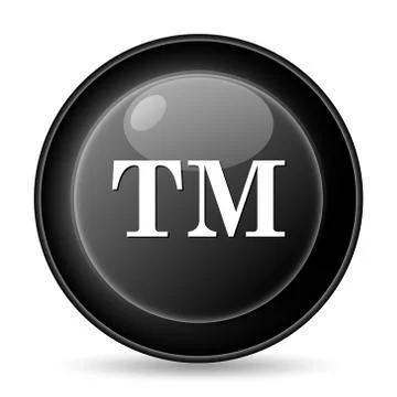 Trade mark icon. internet button on white background.. Stock Illustration