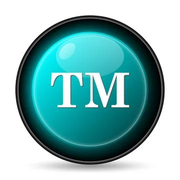Trade mark icon. Internet button on white background.. Stock Illustration