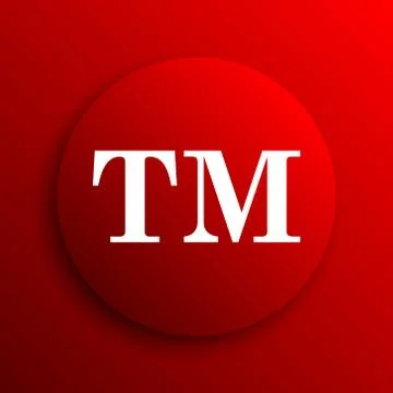 Trade mark icon. Internet button on white background.. Stock Illustration