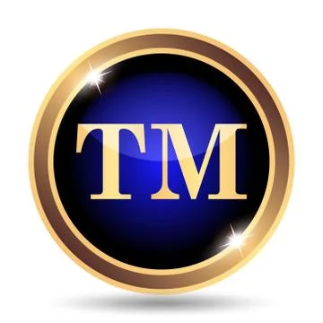 Trade mark icon. Internet button on white background.. Stock Illustration