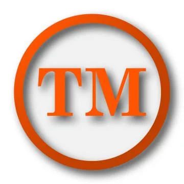 Trade mark icon. Internet button on white background.. Stock Illustration