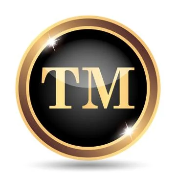 Trade mark icon. Internet button on white background.. Stock Illustration