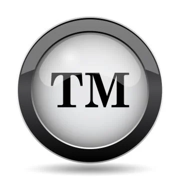 Trade mark icon. Internet button on white background.. Stock Illustration