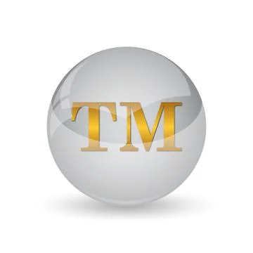 Trade mark icon. Internet button on white background. . Stock Illustration