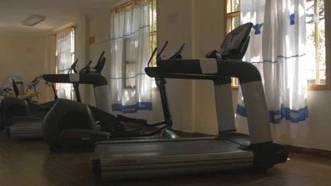 A trade mill in a gym Stock Footage 109197971
