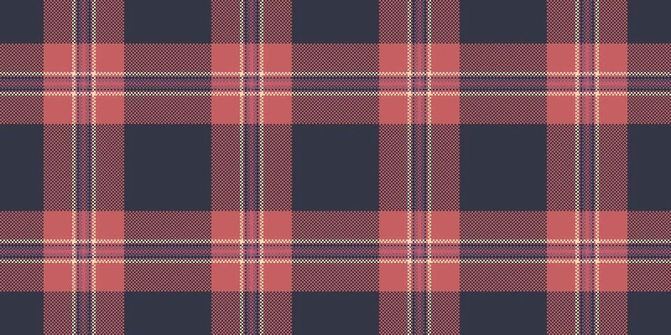 Trade plaid check seamless, patterned textile fabric vector. Usa pattern ta.. Stock Illustration