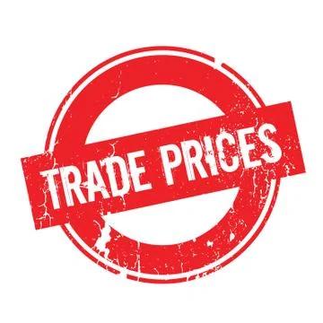 Trade Prices rubber stamp Stock Illustration