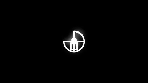Trade Sanctions Line Icon Animation Loop Black Background Video stock 342209652