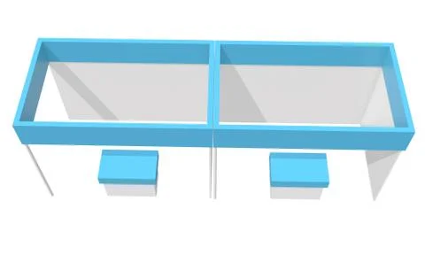 Trade Show Booth Box 스톡 일러스트