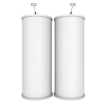 Trade show booth column Stock Illustration