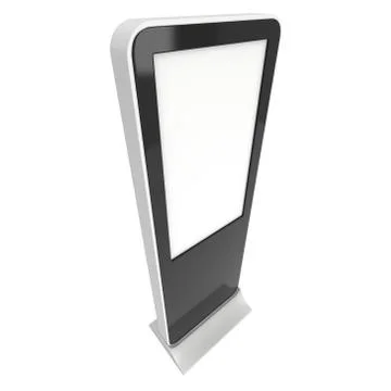 Trade show booth LCD display stand. Stock Illustration