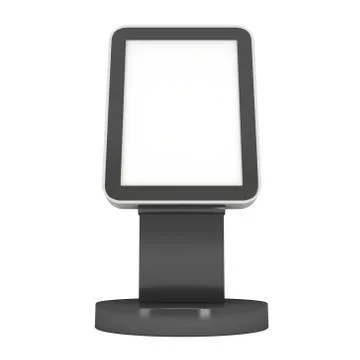 Trade show booth LCD screen stand. Stock Illustration