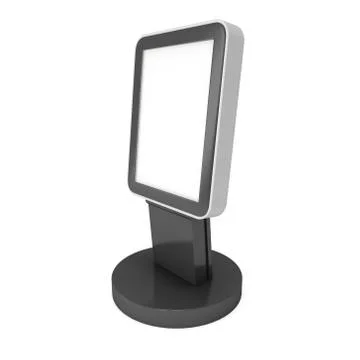 Trade show booth LCD screen stand. Stock Illustration