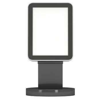 Trade show booth LCD screen stand. Stock Illustration