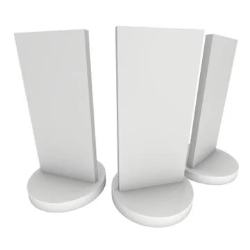 Trade show booth LCD screen stand Stock Illustration