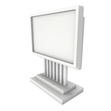 Trade show booth LCD screen stand Stock Illustration