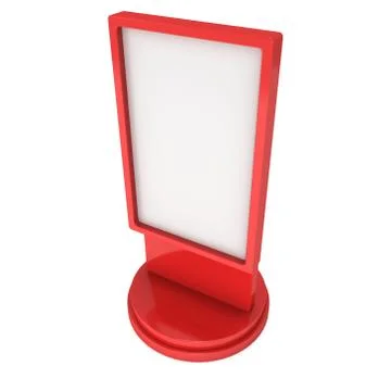 Trade show booth LCD screen stand Stock Illustration