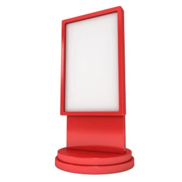 Trade show booth LCD screen stand Stock Illustration