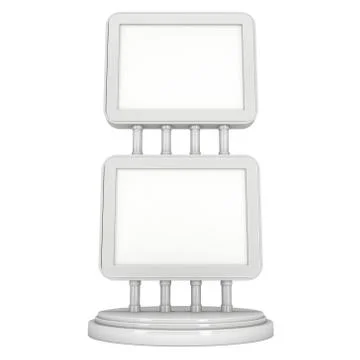 Trade show booth LCD screen stand Stock Illustration