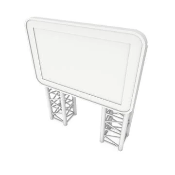 Trade show booth LCD screen stand Stock Illustration