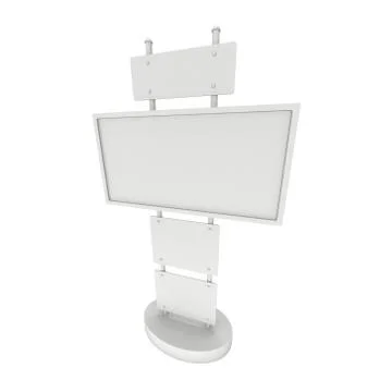 Trade show booth LCD screen stand Иллюстрация